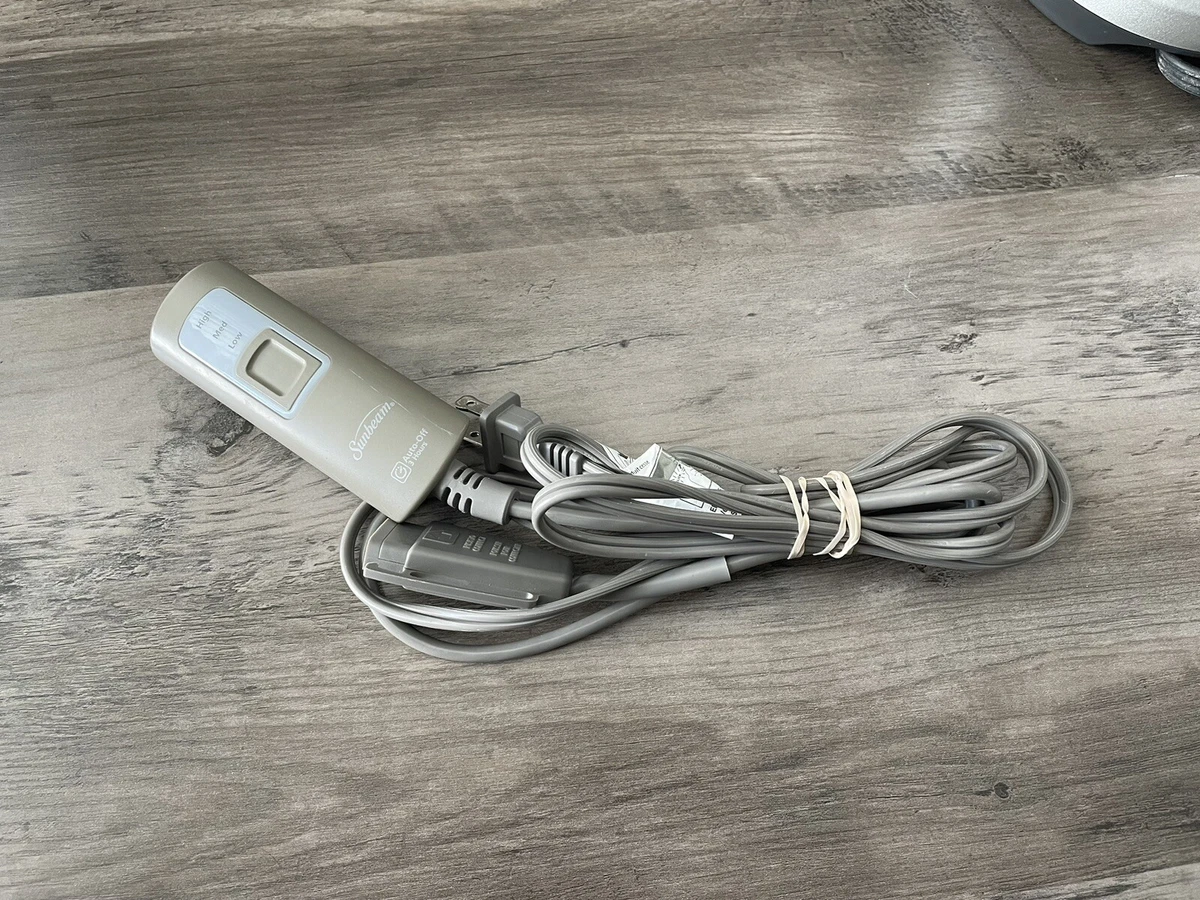 Sunbeam T85B electric blanket throw heat controller 3-pin cord replacement  OEM | eBay