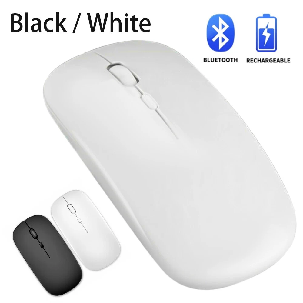 FMOUSE Ratón inalámbrico para juegos para laptop, mouse ergonómico  Bluetooth con tres modos (Bluetooth dual + 2.4 GHz) 4000 DPI USB C Ratones