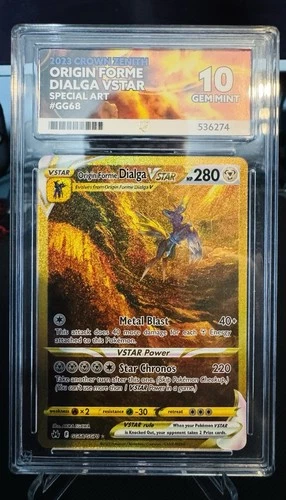 Pokémon TCG Dialga VSTAR Crown Zenith Secret Rare GG68/GG70 Ace 10 Perfect Subs