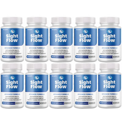Sight Flow (10-Pack) - Vision Support, Eye Health Supplement Official