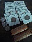 1 Roll Of 1940's SILVER Quarters And 1 Roll Of 1950's Plus 15 Single 1930's...
