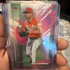 Topps Finest Noelvi Marte Rookie #27 Cincinnati Reds Baseball Trading Card. rookie card picture