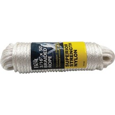 Do it Best 3/16 In. x 50 Ft. White Braided Nylon Packaged Rope 737143 SIM