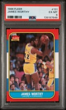 1986-87 Fleer #131 James Worthy PSA 6