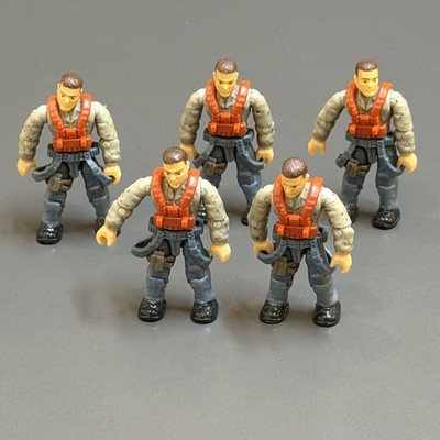 Lot 5 Mega Bloks Construx Call Of Duty Black COD Figure #A5