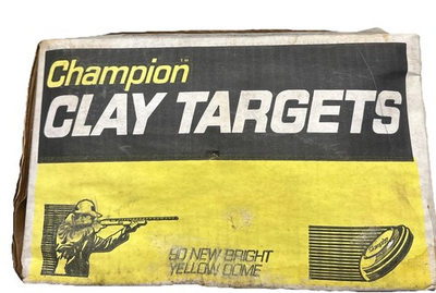 #ad Champion Bright Yellow Dome Clay Shooting Targets Made In USA 88 Ct Original Box $49.98