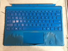Microsoft Surface Pro Type Cover Model 1725 Blue Backlit Keyboard USED Read 22
