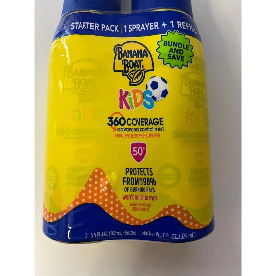 Banana Boat Kids Sunscreen Spray SPF 50+ Starter Pack 1 Sprayer + 1 Refill - Image 3 of 4