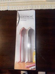 GEENOA 3 Length Handle Foot Brush Adjustable Scrubber for Wet or Dry * Unused