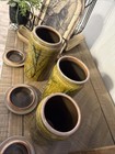 Vintage Art Studio Pottery Canister Set Signed  G. Perkins 1980. 7 1/2-6 1/2 In — photo 6