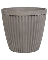 Blumentopf Stein 36X36X33 Rund Grau Poka