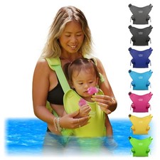 WaterLand Baby Carrier - Water  Land Use - Adjustable, Lightweight, Keylime Gre