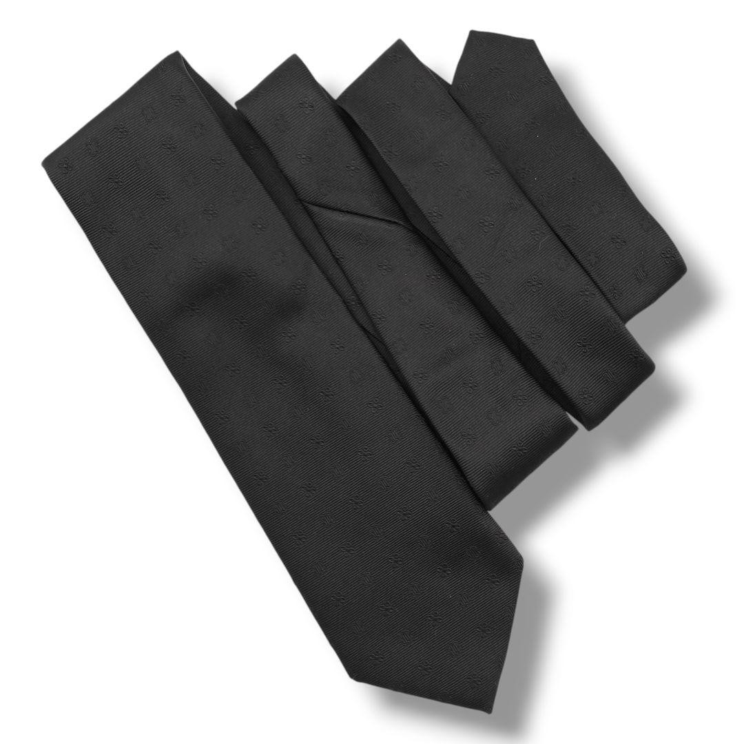 Burberry Black Label Solid Shadow Monogram Tie Fi… - image 10