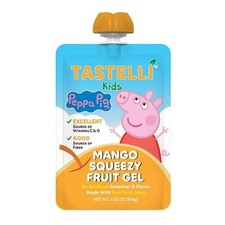 Peppa Pig Tastelli Kids Mango Squeez Gel, 3.53 Ounce, 4 Per Pack, 10 Per Case