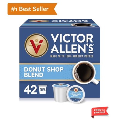 Donut Shop Blend, Medium Roast, 42 Count, Single Serve Coffee Pods for Keurig...