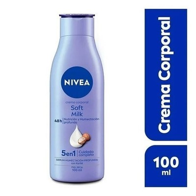 NIVEA CREMA CORPORAL SOFT MILK NIVEA 100 ML HUMECTACION PROTEGE SUAVIZA MEXICO
