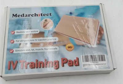 Medarchitect IV Training Pad For Venipuncture IV Injection Practice with 4 Veins