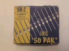 Qty 50 IRC 4700 OHMS 10% 2 Watt Carbon Resistors