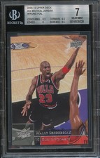 Michael Jordan 2009-10 Upper Deck Wrong Foil Szczerbiak SSP Chicago Bulls BGS 7