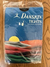 Danskin Size B Seamless Run Resist Black Tights