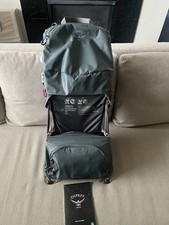 Osprey Poco LT Tungsten Child Baby Carrier Hiking Backpack w/ Sunshade