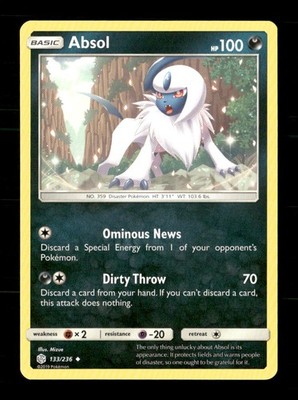Absol 133/236 Cosmic Eclipse NM/M Pokemon