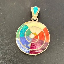 Colgante Peruano Plata 950 Pachamama Espiral Mamá Andina