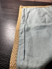Pottery Barn pillow cover blue-green linen rustic jute braid trim   — photo 3