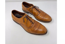 Allen Edmonds Park Avenue Dress Shoes Men's 12 Brown Cap-Toe Oxford Leather