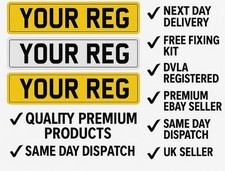 Number Plates 2D Premium Quality ? UK Road Legal & 100%  MOT | Same Day Dispatch