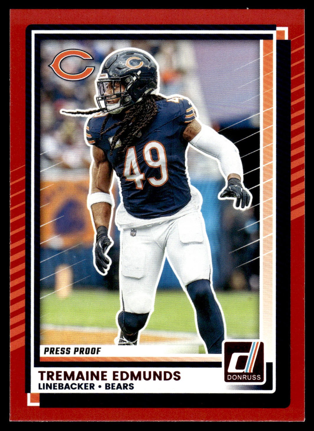 2025 Donruss Press Proofs Red #239 Tremaine Edmunds