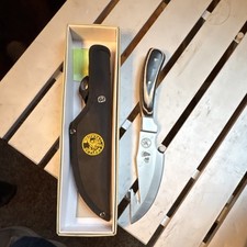 Whitetail Cutlery Hunting Knife Stainless Steel Drop Point Gut Hook Sheath