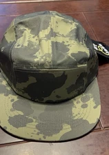 Art Class Hat Cap Strap Back Green Camo Camouflage Print Polyester Mens OSFM NEW