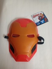 Marvel IRON MAN Kids Child 7"x9" Mask Red Gold Halloween Costume Mask