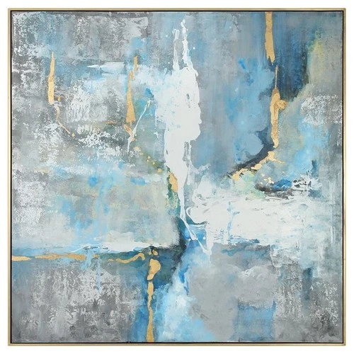 Uttermost Meditation Contemporary Wood Canvas Acrylic Art in Multi-Color - Picture 1 of 6