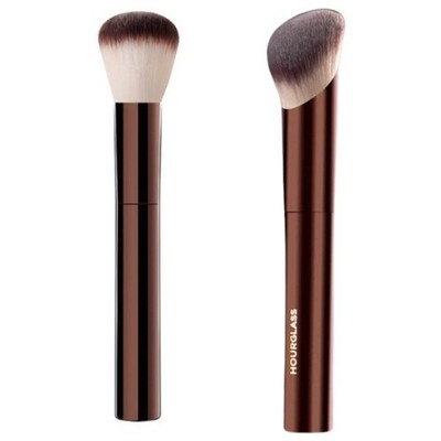 Hourglass Foundation Brush & Flat Face Blusher Brush   Synthetic, Professional