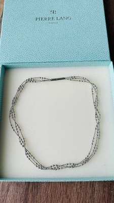 Pierre Lang TRIPLE 3-fach Kette  Silber RH 48 cm w. neu