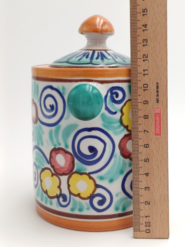 MAIOLICA - BARATTOLO CERAMICA ''DERUTA'' - VINTAGE '60 - Foto 4 di 13