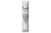 Blechschild Spruch 46X10 Cm Familie Ist Freude Vertrauen GlüCk Spaß Deko Schild