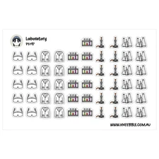 Laboratory Science Stickers – Science Planner Stickers for Lab Tasks & Research