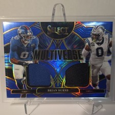 2025 Panini Select Brian Burns Multiverse Prizm Memorabilia Giants Panthers