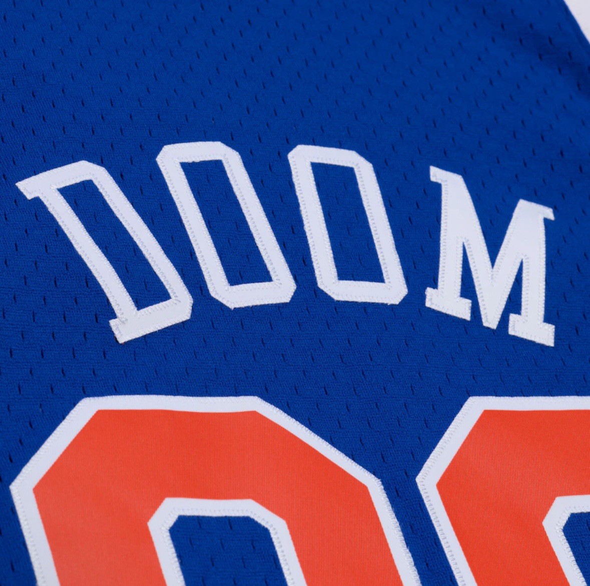 MF DOOM Limited Edition New York Knicks NBA Mitchell & Ness Jersey Size LARGE