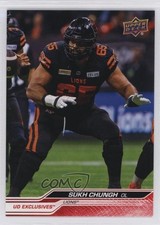 2024 Upper Deck CFL Exclusives 31/100 Sukh Chungh #49 1a2h