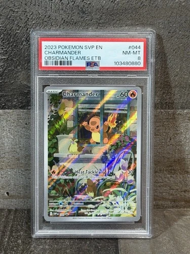 Pokémon Charmander 044 Sv: Scarlet & Violet Promo Cards Promo Holo 2023 PSA 8