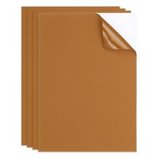 4pcs Waterproof Self-Adhesive Nylon Repair Patch 8 x 6 Inch, Light Brown