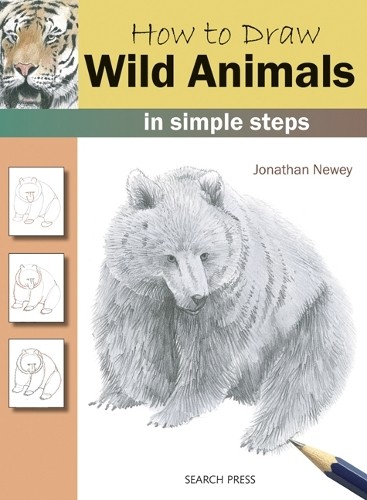 Search Press White/Black How To Draw: Wild Animals - Jonathan Newey - How To Draw - Image 5