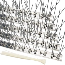 Bird Spikes Cover 11Feet Stainless Steel Pigeons Spikes Small Bird Spikes for...