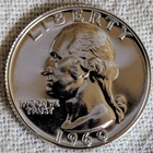 1960 Washington Quarter Proof : Superb Gem BU, Low Mintage 1.7M -From Mint Cello