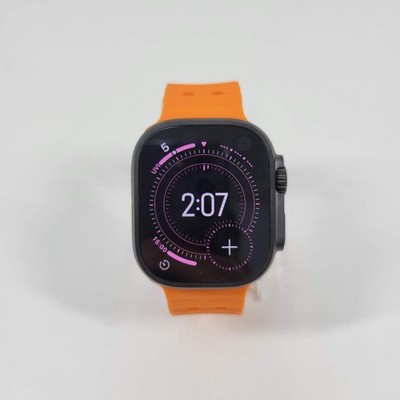 Unlocked Apple Watch Ultra 3 49MM Black Titanium Aftermarket Band MF0J4LW/A