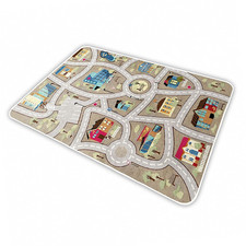 Ikitot Kid Rug Carpet Playmat For Toy Cars And Trainplay Area Rug Rubber